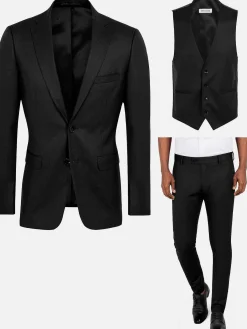 Wam Denim Pantalons<Scottsville Slim Fit Black Suit Pantalon