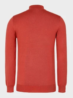 Wam Denim Sweaters<Siena Round-Necked Dark Orange Sweater