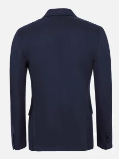 Wam Denim Colberts<Single Breasted Textured Navy Colbert