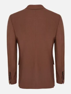 Wam Denim Colberts<Slim Fit Brown Textured Colbert