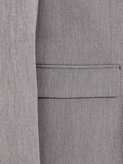 Wam Denim Colberts<Slim Fit Double Breasted Grey Colbert