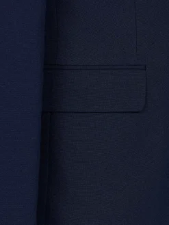 Wam Denim Colberts<Slim Fit Navy Textured Colbert