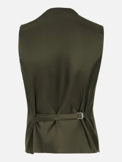 Wam Denim Gilets<Slim Fit Textured Khaki Gilet