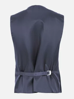 Wam Denim Gilets<Slim Fit Textured Navy Gilet