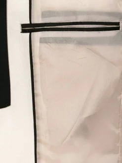 Wam Denim Colberts<Slim Fit White Tuxedo Colbert