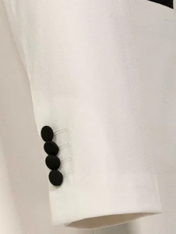 Wam Denim Colberts<Slim Fit White Tuxedo Colbert