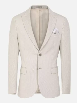 Wam Denim Colberts<Sur Mer Slim Fit Single Breasted Beige Colbert