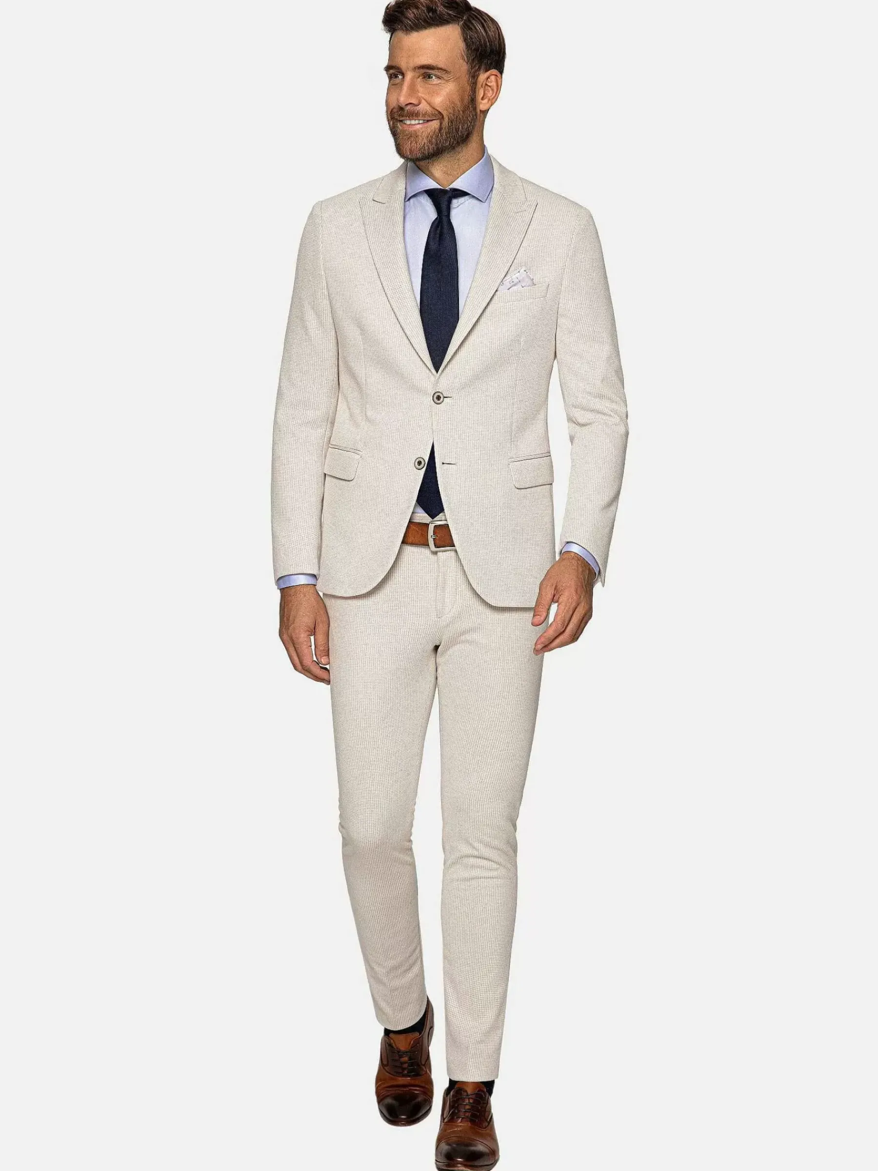 Wam Denim Colberts<Sur Mer Slim Fit Single Breasted Beige Colbert