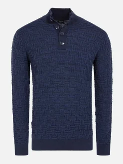 Wam Denim Sweaters<Sweater 76363 Florida Navy