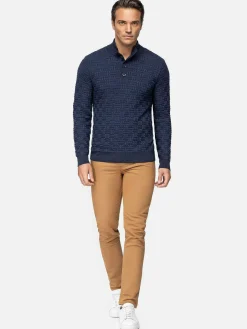 Wam Denim Sweaters<Sweater 76363 Florida Navy