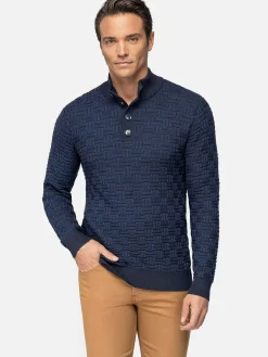 Wam Denim Sweaters<Sweater 76363 Florida Navy