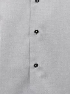 Wam Denim Overhemd Lange Mouwen<Terrassa Solid Grey Overhemd Lange Mouw