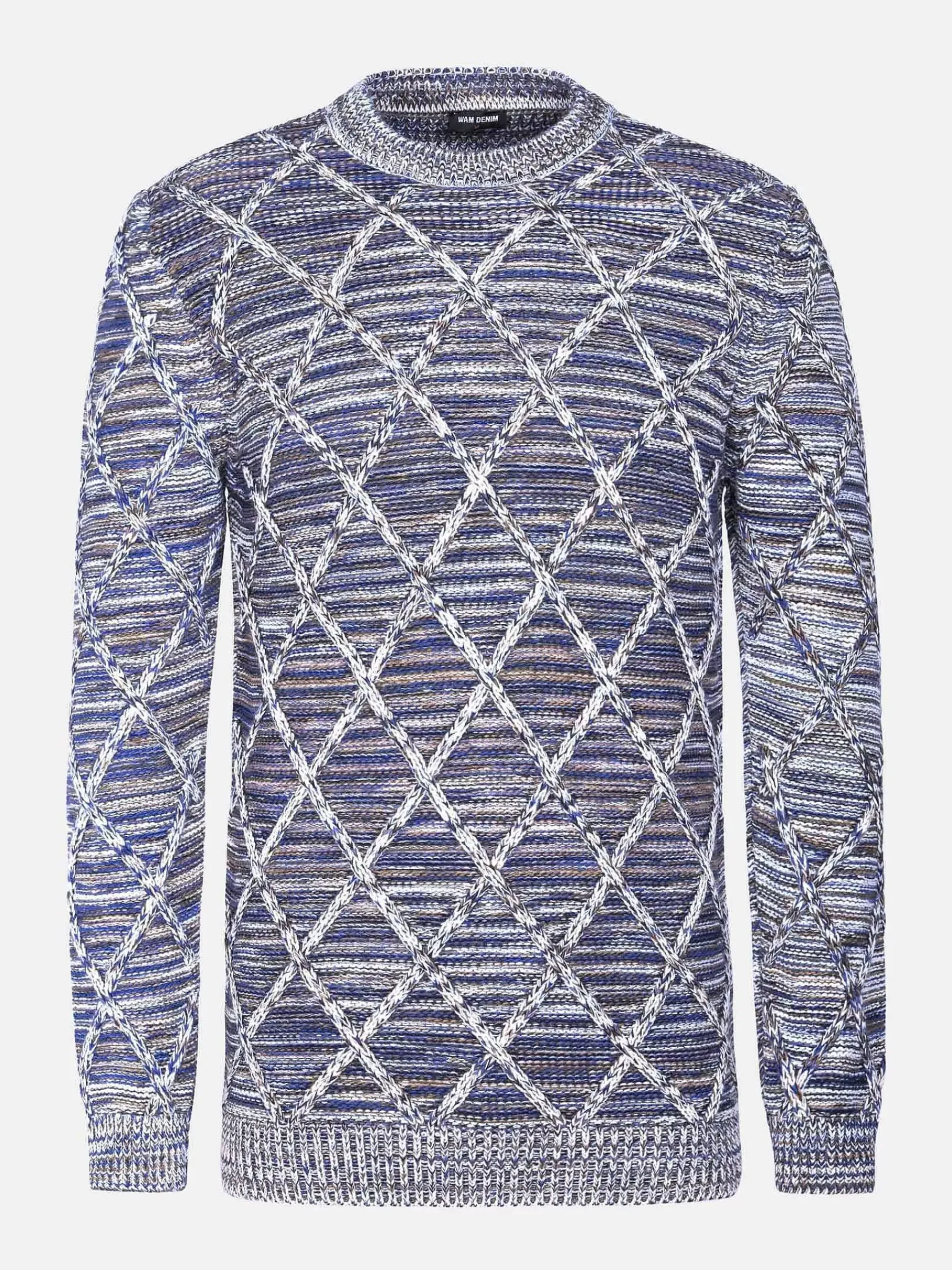 Wam Denim Truien<Truien 77520 Flinn Grey Royal Blue