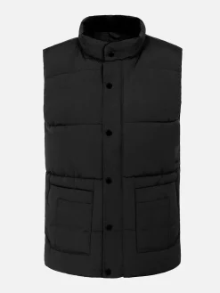 Wam Denim Bodywarmer<Velvet Crew Neck Black Bodywarmer