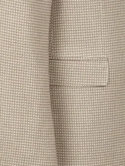 Wam Denim Colberts<Vivia Single Breasted Check Dark Beige Colbert