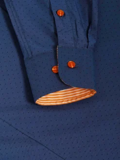 Wam Denim Overhemd Lange Mouwen<Waylon Regular Fit Indigo Overhemd