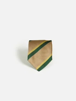 Wam Denim Stropdassen<William Powell Beige Stropdas