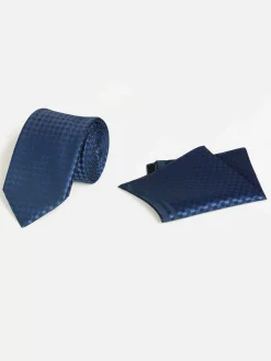 Wam Denim Stropdassen<William Powell Navy Stropdas