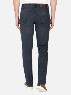 Wam Denim Jeans<Zion Mini Check Slim Fit Navy Jeans